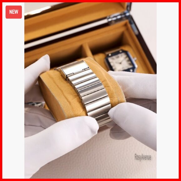 Silver Analog Watch Roman Numerals Stainless Steel Strap Waterproof Unisex main image 4